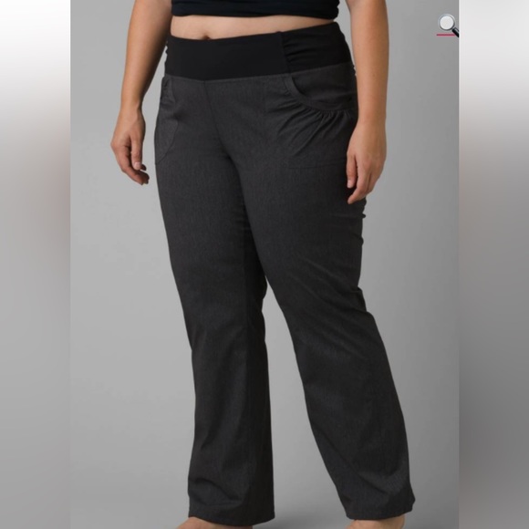 🐲💙PrAna Summit Charcoal Grey Short Fit Pants - Picture 1 of 12